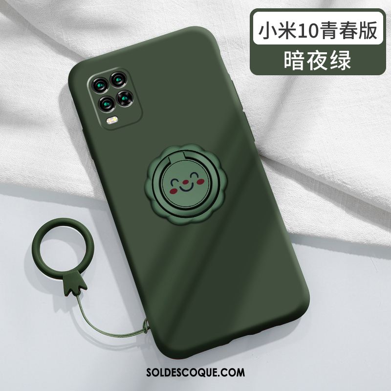 Coque Xiaomi Mi 10 Lite Silicone Anneau Créatif Nouveau Jeunesse Housse Soldes