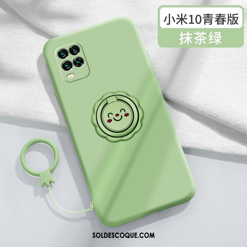 Coque Xiaomi Mi 10 Lite Silicone Anneau Créatif Nouveau Jeunesse Housse Soldes