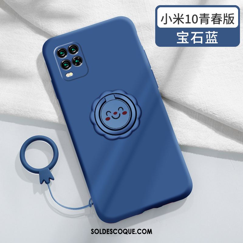 Coque Xiaomi Mi 10 Lite Silicone Anneau Créatif Nouveau Jeunesse Housse Soldes