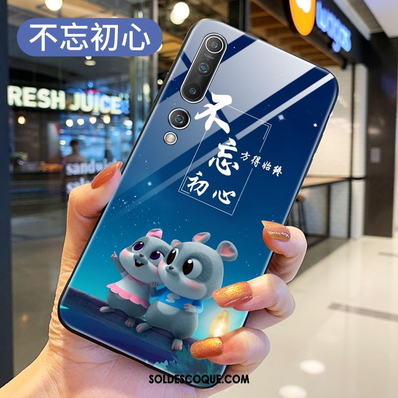 Coque Xiaomi Mi 10 Personnalité Bleu Incassable Nouveau Étui En Ligne