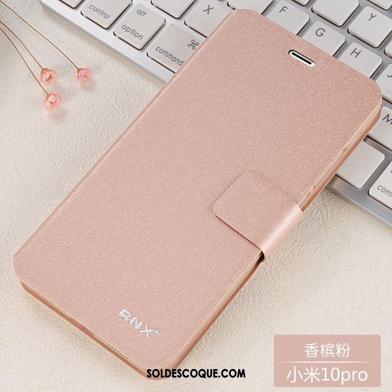 Coque Xiaomi Mi 10 Pro Clamshell Incassable Petit Tout Compris Étui En Cuir En Vente