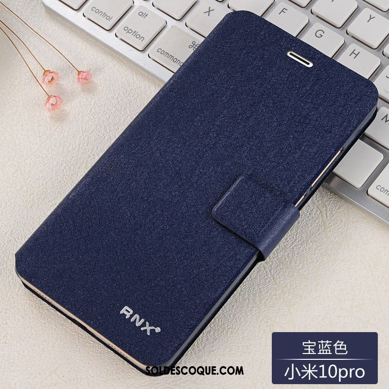 Coque Xiaomi Mi 10 Pro Clamshell Incassable Petit Tout Compris Étui En Cuir En Vente