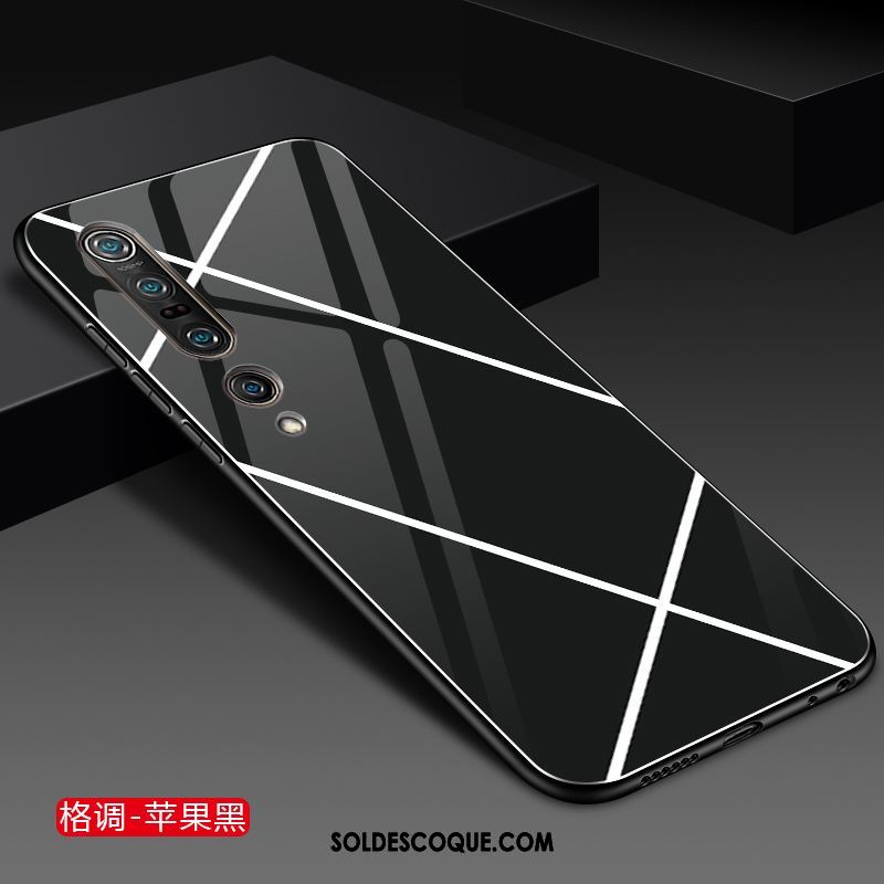 Coque Xiaomi Mi 10 Pro Incassable Couleur Unie Jaune Créatif Tout Compris Pas Cher