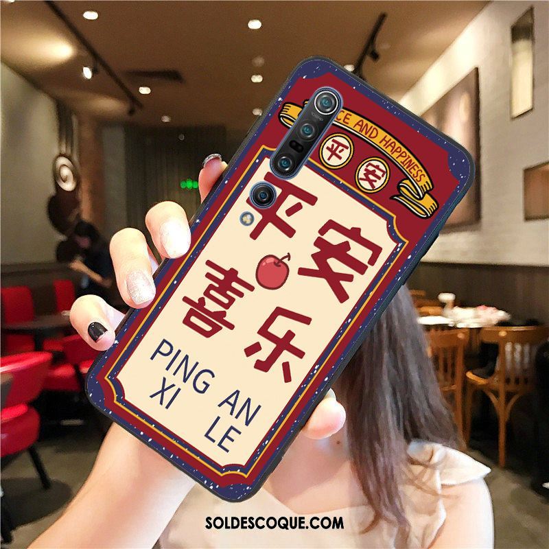 Coque Xiaomi Mi 10 Pro Rat Jaune Fluide Doux Richesse Téléphone Portable Pas Cher