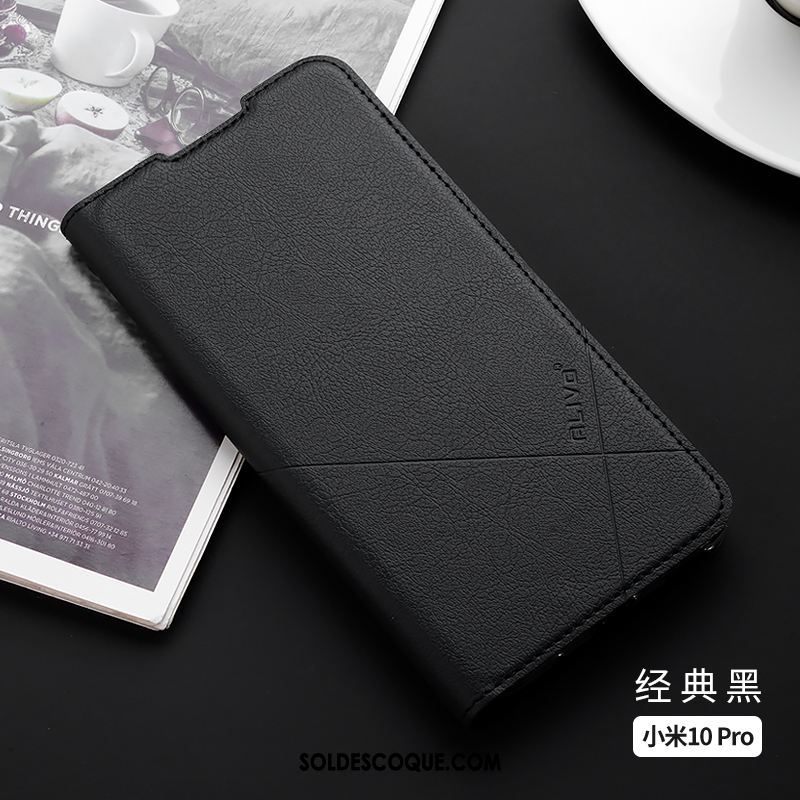 Coque Xiaomi Mi 10 Pro Silicone Étui En Cuir Clamshell Fluide Doux Incassable En Vente