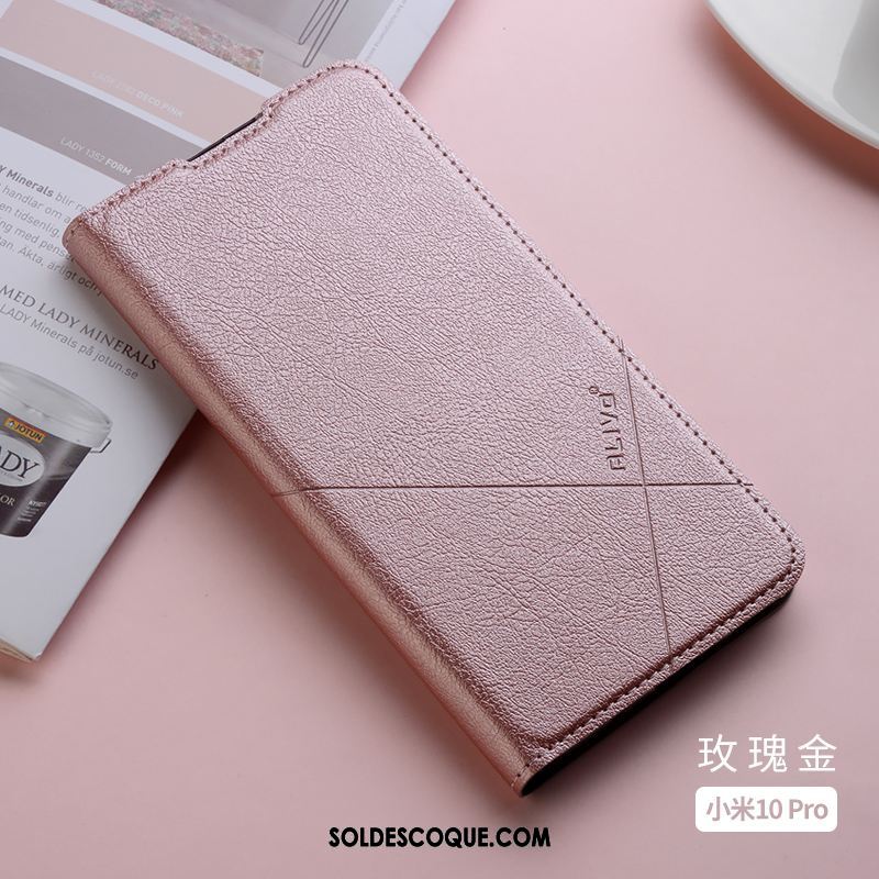 Coque Xiaomi Mi 10 Pro Silicone Étui En Cuir Clamshell Fluide Doux Incassable En Vente