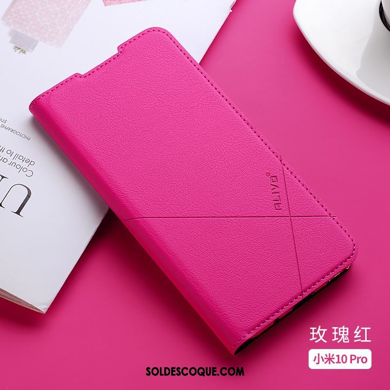 Coque Xiaomi Mi 10 Pro Silicone Étui En Cuir Clamshell Fluide Doux Incassable En Vente