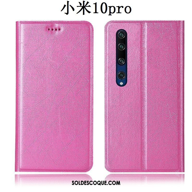 Coque Xiaomi Mi 10 Pro Tout Compris Téléphone Portable Bleu Étui En Cuir Soie En Vente