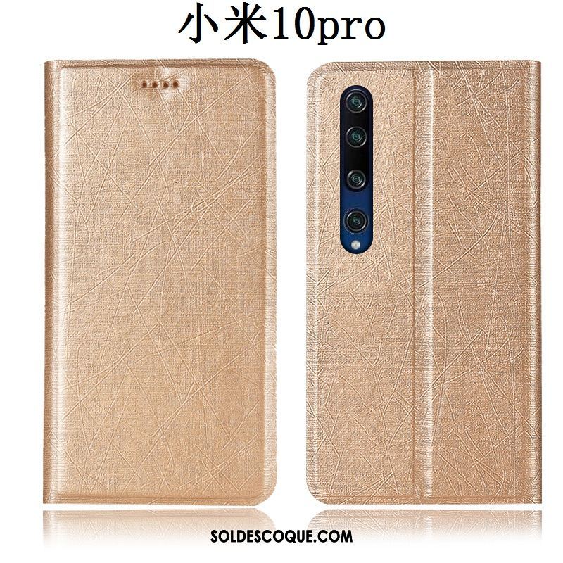 Coque Xiaomi Mi 10 Pro Tout Compris Téléphone Portable Bleu Étui En Cuir Soie En Vente