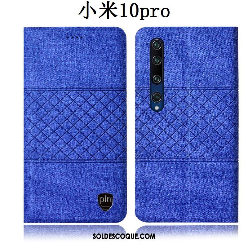 Coque Xiaomi Mi 10 Pro Étui En Cuir Jeunesse Lin Rose Incassable France