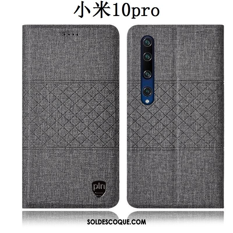 Coque Xiaomi Mi 10 Pro Étui En Cuir Jeunesse Lin Rose Incassable France