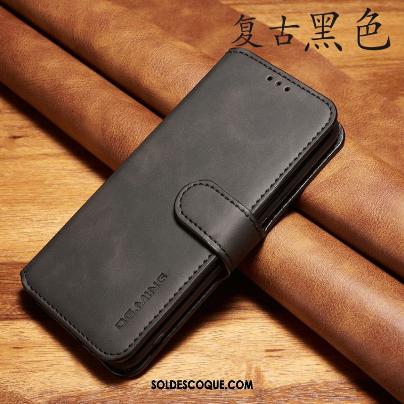 Coque Xiaomi Mi 10 Pro Étui En Cuir Tout Compris Téléphone Portable Vintage Business Pas Cher