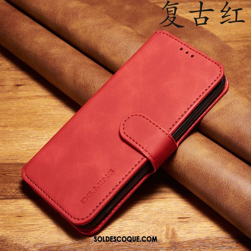 Coque Xiaomi Mi 10 Pro Étui En Cuir Tout Compris Téléphone Portable Vintage Business Pas Cher