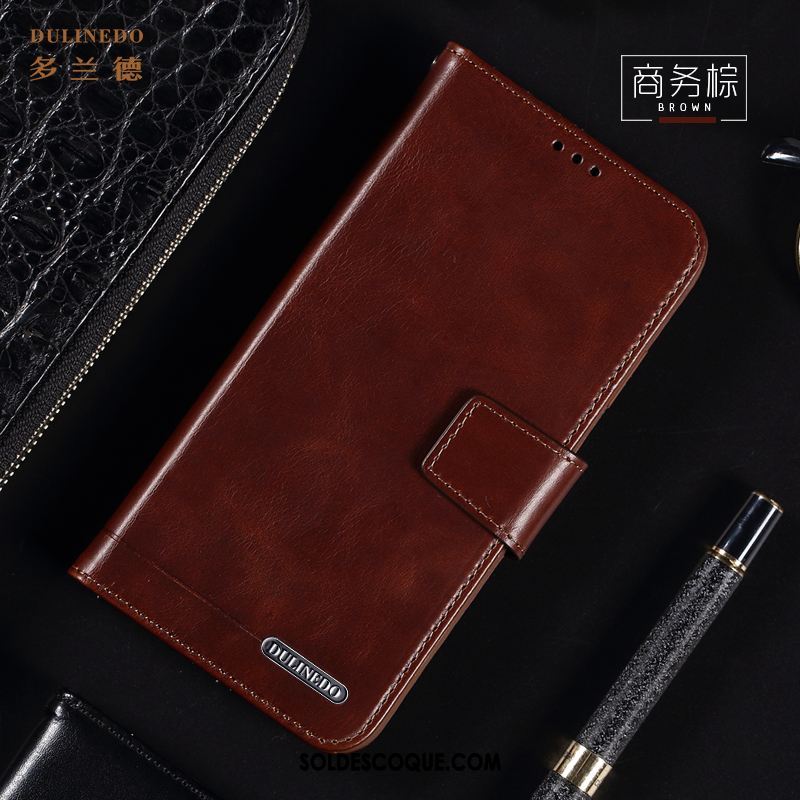 Coque Xiaomi Mi 10 Pro Étui En Cuir Téléphone Portable Carte Tout Compris Net Rouge Soldes