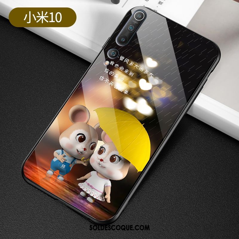 Coque Xiaomi Mi 10 Protection Charmant Dessin Animé Fluide Doux Tendance Housse Pas Cher