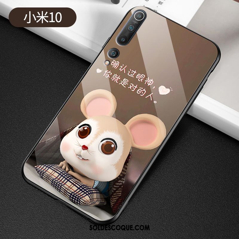 Coque Xiaomi Mi 10 Protection Charmant Dessin Animé Fluide Doux Tendance Housse Pas Cher