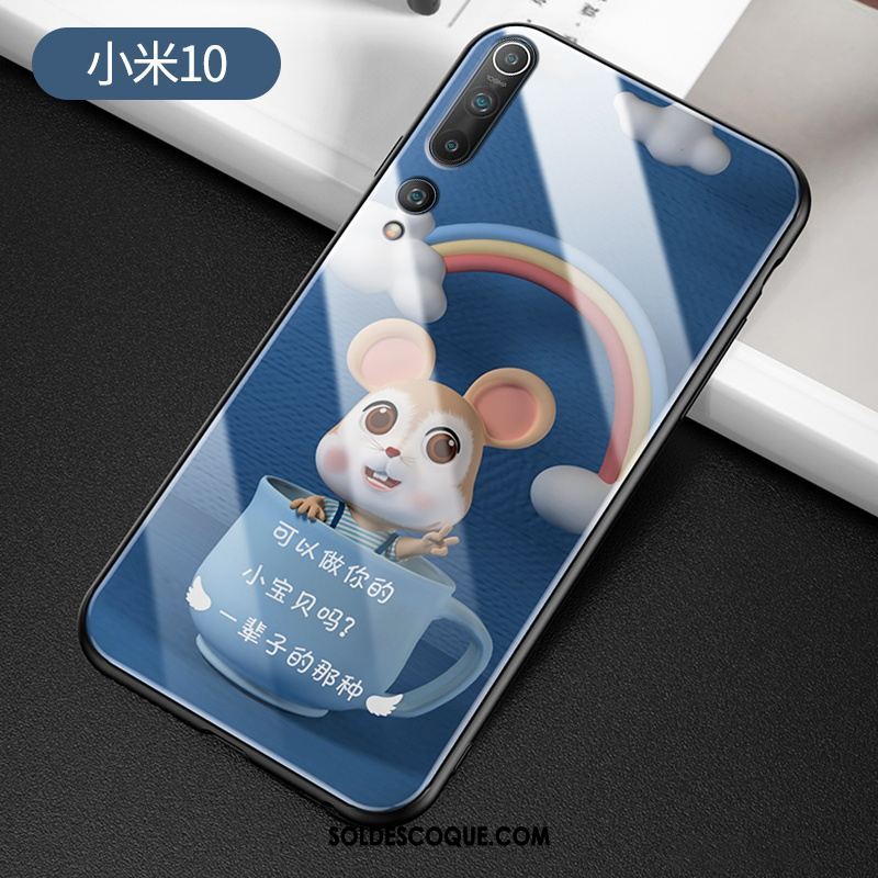 Coque Xiaomi Mi 10 Protection Charmant Dessin Animé Fluide Doux Tendance Housse Pas Cher