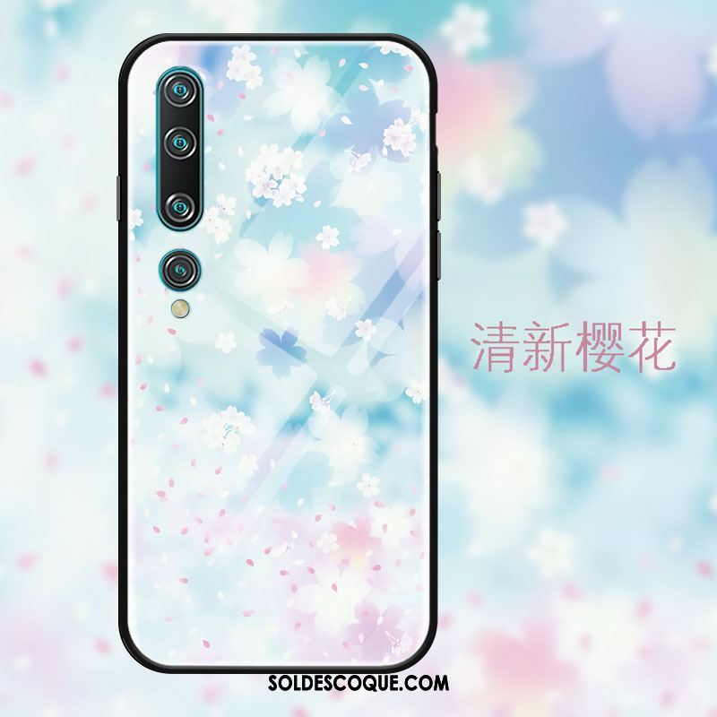 Coque Xiaomi Mi 10 Protection Rêver Sakura Étui Jeunesse Soldes