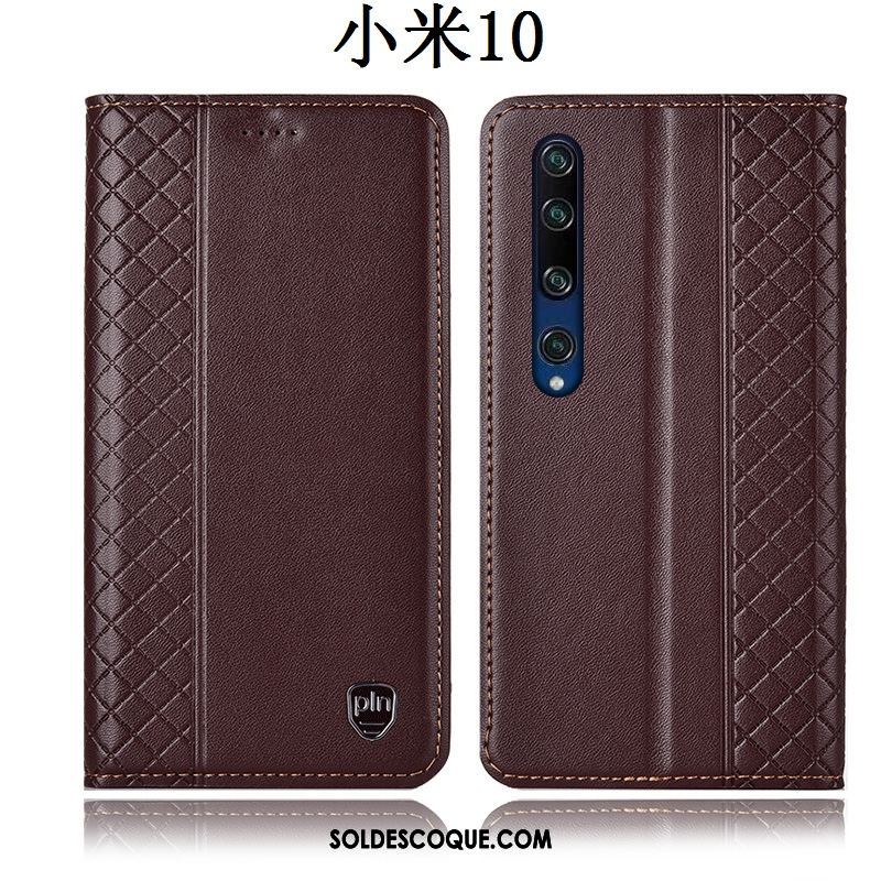 Coque Xiaomi Mi 10 Étui Téléphone Portable Incassable Étui En Cuir Tout Compris Soldes