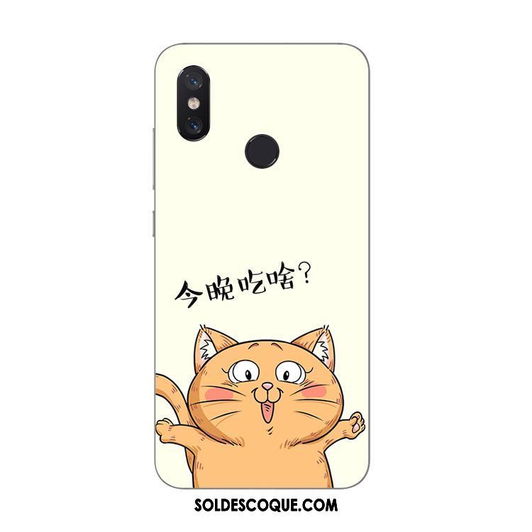 Coque Xiaomi Mi 8 Amoureux Petit Fluide Doux Jaune Étui Pas Cher