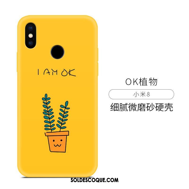 Coque Xiaomi Mi 8 Amoureux Téléphone Portable Simple Jaune Incassable France