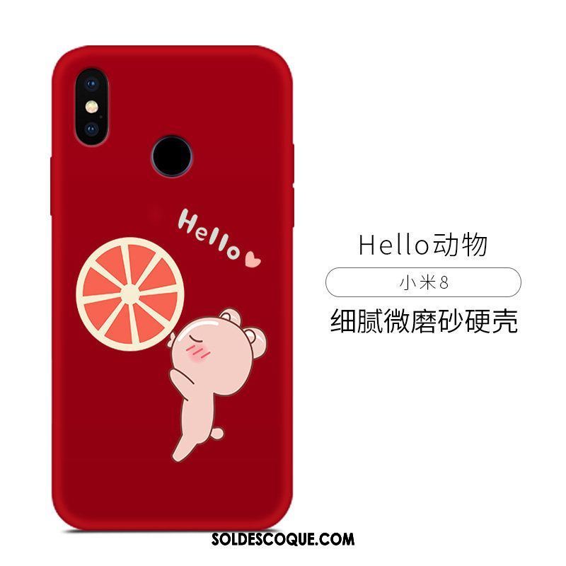 Coque Xiaomi Mi 8 Amoureux Téléphone Portable Simple Jaune Incassable France