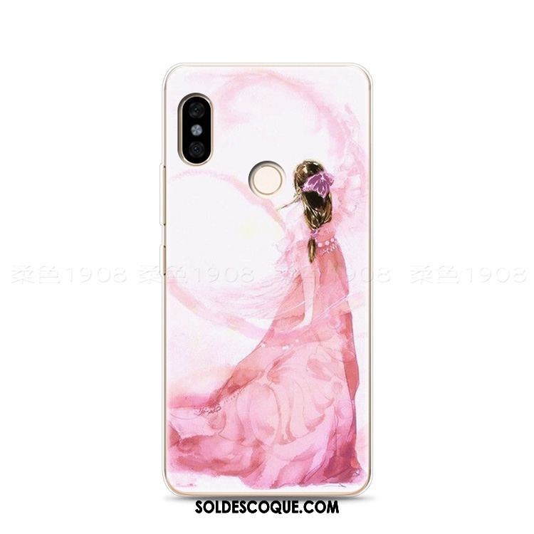 Coque Xiaomi Mi 8 Art Classiques Couleur Incassable Rose Housse Pas Cher