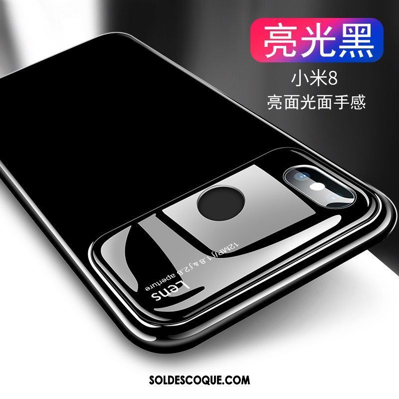 Coque Xiaomi Mi 8 Difficile Transparent Marque De Tendance Verre Incassable En Vente