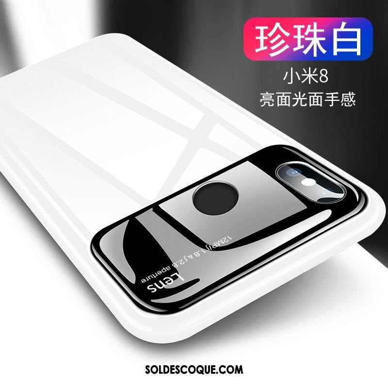 Coque Xiaomi Mi 8 Difficile Transparent Marque De Tendance Verre Incassable En Vente