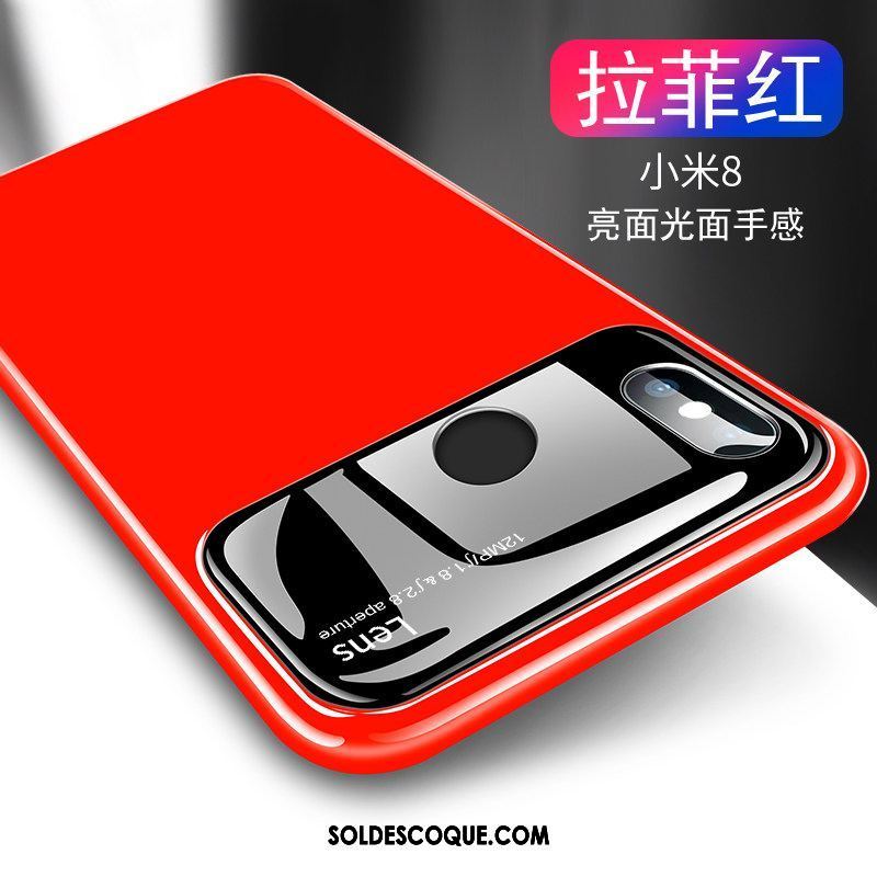 Coque Xiaomi Mi 8 Difficile Transparent Marque De Tendance Verre Incassable En Vente