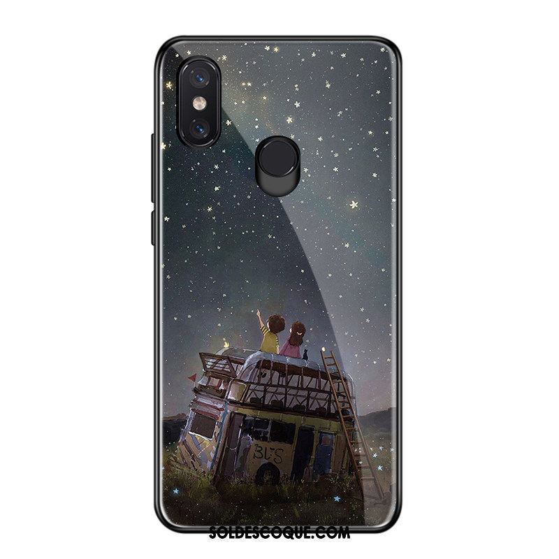 Coque Xiaomi Mi 8 Dégradé Dessin Animé Incassable Très Mince Silicone En Vente