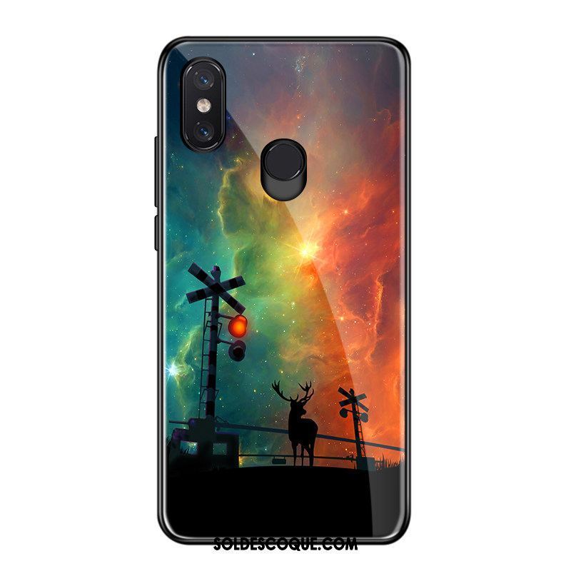 Coque Xiaomi Mi 8 Dégradé Dessin Animé Incassable Très Mince Silicone En Vente