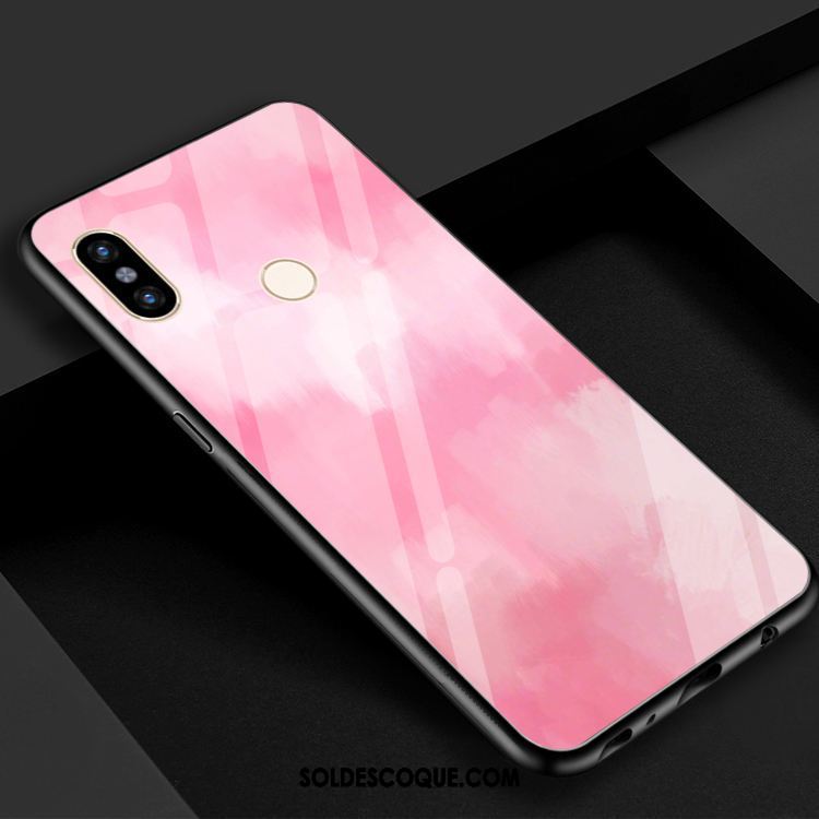 Coque Xiaomi Mi 8 Dégradé Téléphone Portable Jaune Couleur Rouge Pas Cher