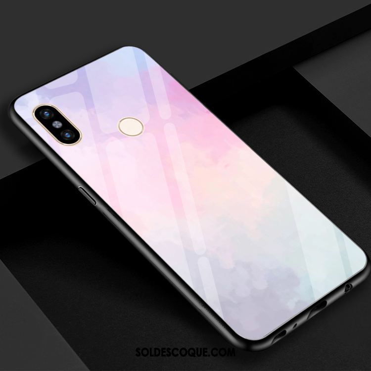 Coque Xiaomi Mi 8 Dégradé Téléphone Portable Jaune Couleur Rouge Pas Cher