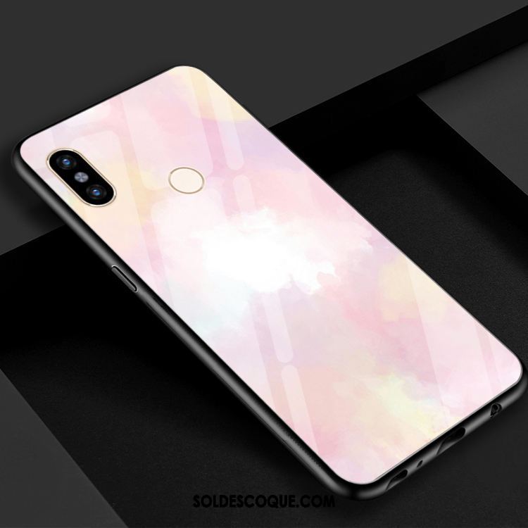 Coque Xiaomi Mi 8 Dégradé Téléphone Portable Jaune Couleur Rouge Pas Cher