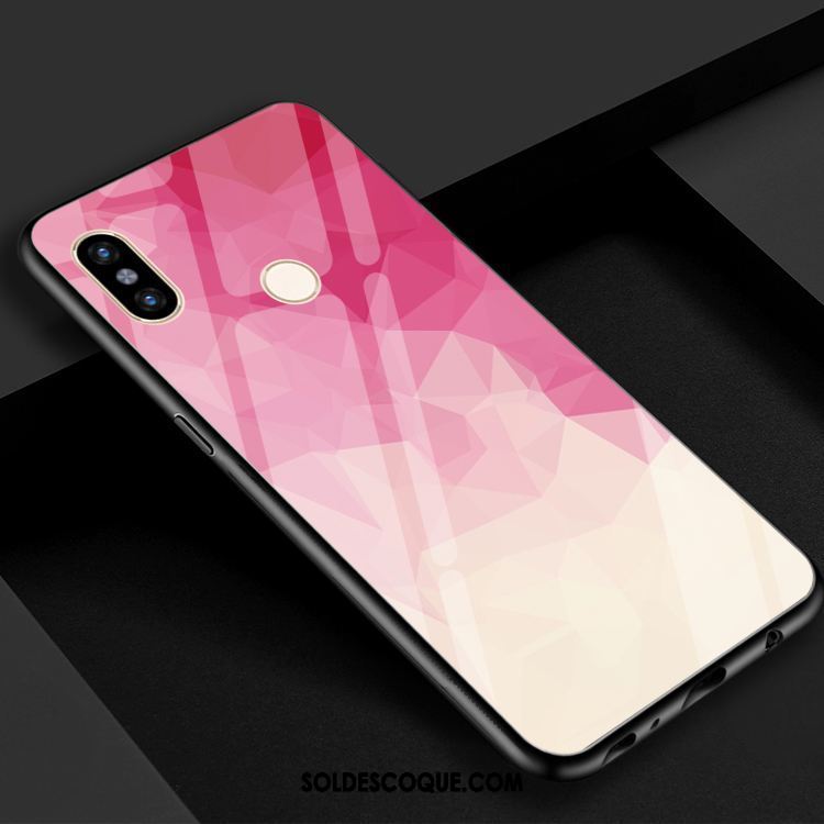 Coque Xiaomi Mi 8 Dégradé Téléphone Portable Jaune Couleur Rouge Pas Cher