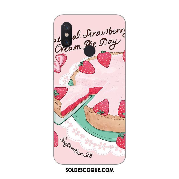 Coque Xiaomi Mi 8 Fraise Téléphone Portable Rose Fluide Doux Pastèque France