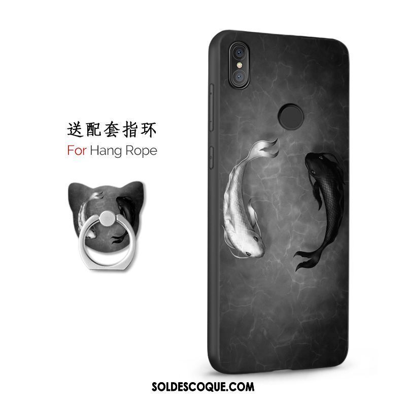 Coque Xiaomi Mi 8 Gaufrage Support Petit Tout Compris Délavé En Daim France