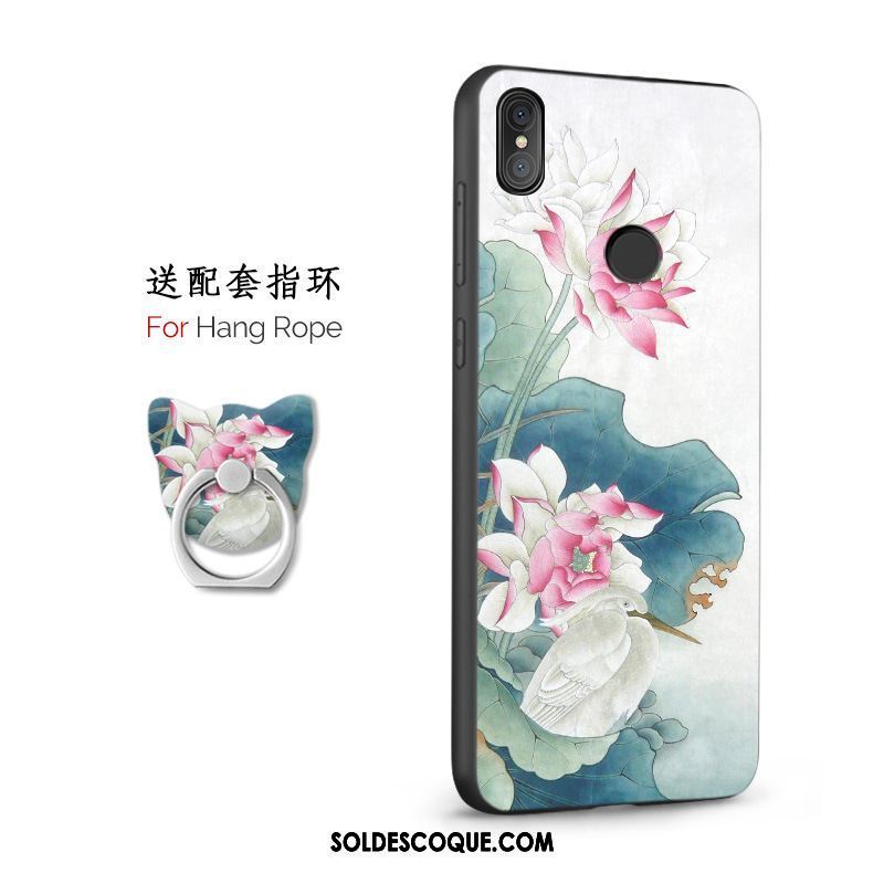 Coque Xiaomi Mi 8 Gaufrage Support Petit Tout Compris Délavé En Daim France