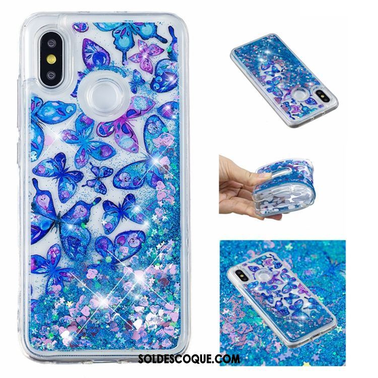 Coque Xiaomi Mi 8 Incassable Créatif Bleu Étui Tout Compris Pas Cher