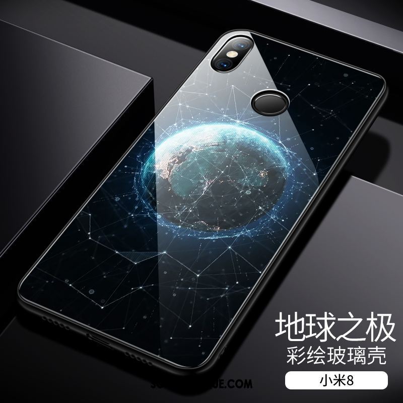 Coque Xiaomi Mi 8 Incassable Personnalité Petit Créatif Verre Trempé Soldes