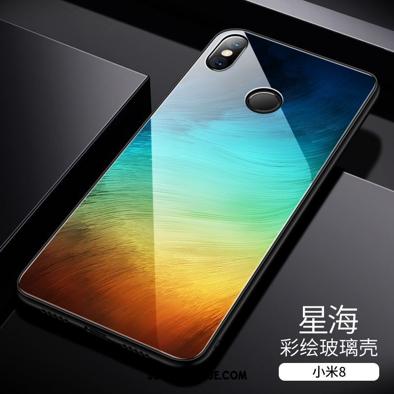 Coque Xiaomi Mi 8 Incassable Personnalité Petit Créatif Verre Trempé Soldes