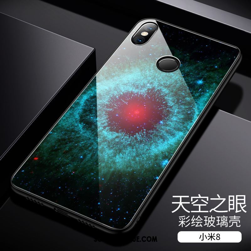 Coque Xiaomi Mi 8 Incassable Personnalité Petit Créatif Verre Trempé Soldes