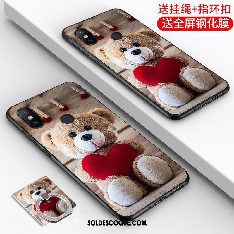 Coque Xiaomi Mi 8 Incassable Rouge Étui Transparent Téléphone Portable France