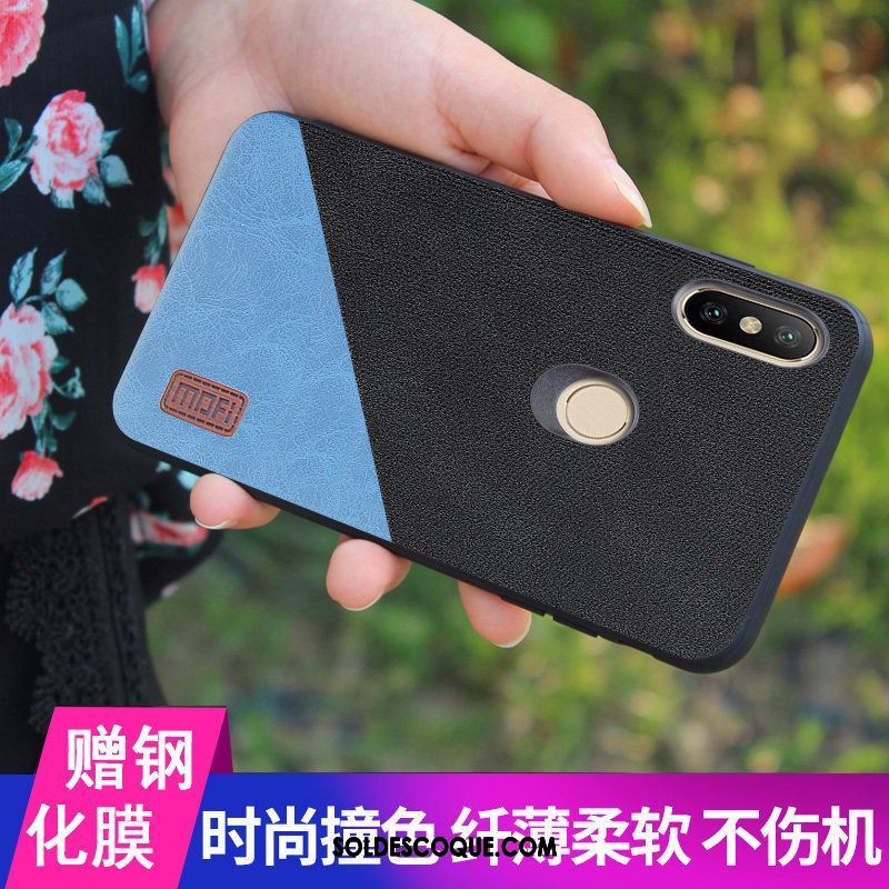 Coque Xiaomi Mi 8 Incassable Simple Tissu Personnalité Téléphone Portable En Ligne