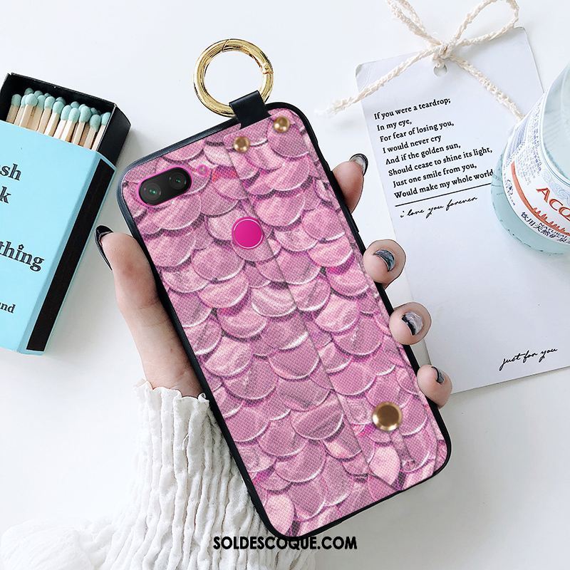 Coque Xiaomi Mi 8 Lite Créatif Fluide Doux Étui Délavé En Daim Protection Pas Cher