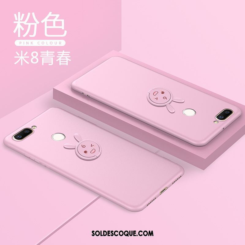 Coque Xiaomi Mi 8 Lite Créatif Incassable Jeunesse Silicone Petit En Ligne