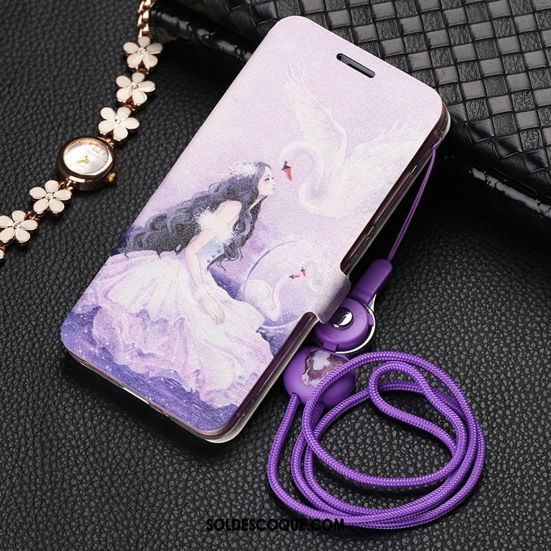 Coque Xiaomi Mi 8 Lite Délavé En Daim Personnalité Créatif Jeunesse Violet Housse France