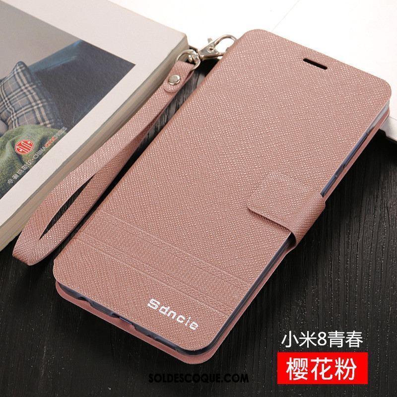 Coque Xiaomi Mi 8 Lite Modèle Fleurie Tout Compris Étui En Cuir Petit Protection En Ligne