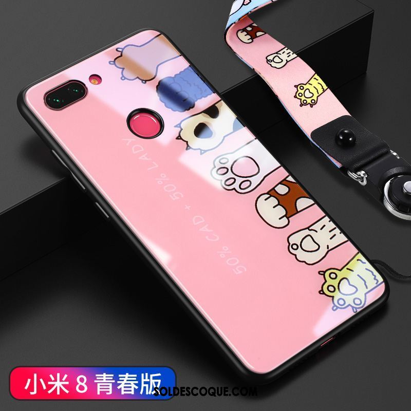 Coque Xiaomi Mi 8 Lite Petit Ornements Suspendus Silicone Étui Amoureux En Vente